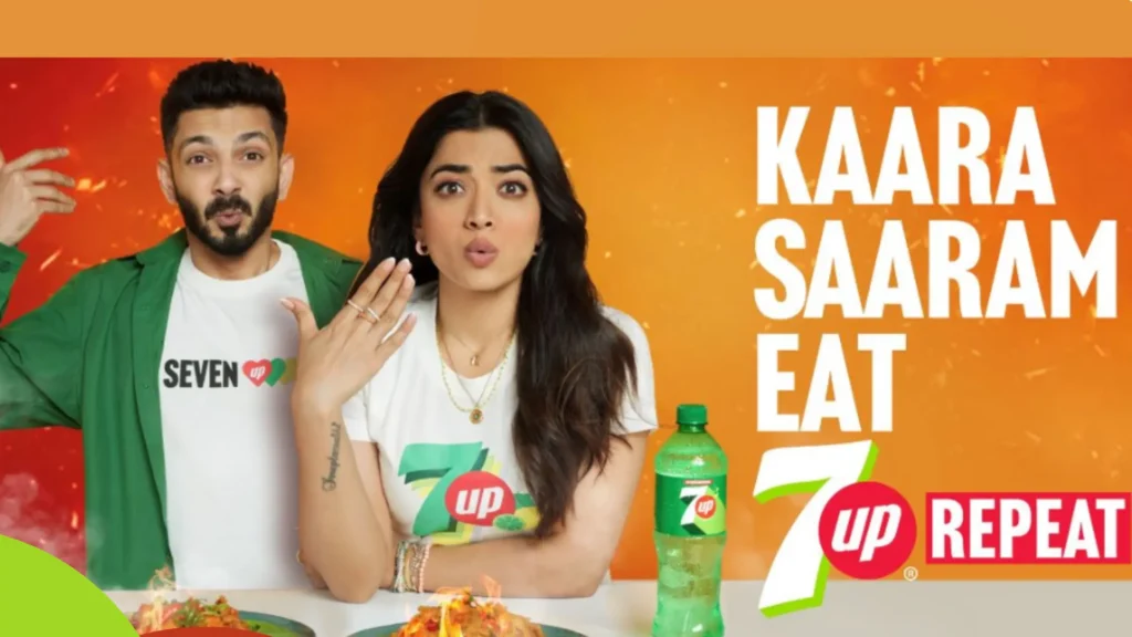 Spice Up Your Life with 7UP: Rashmika Mandanna and Anirudh Ravichander Unveil ‘Kaara Saarama Eat, 7UP Repeat’ Campaign