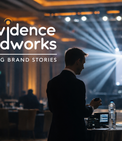 Best event company in gurgaon managing a premium corporate event with professional stage lighting and production setup