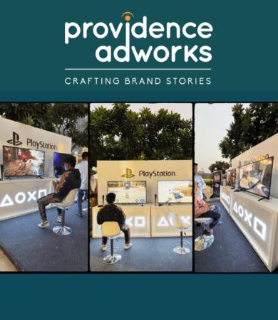 PlayStation gaming setup by one of the best event management companies in Delhi, executed by Providence Adworks