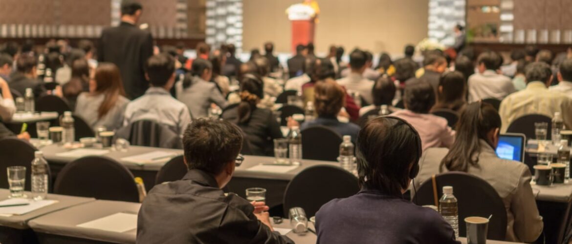 best event and fabrication company in gurgaon hosting premium corporate event with audience, stage, and professional setup