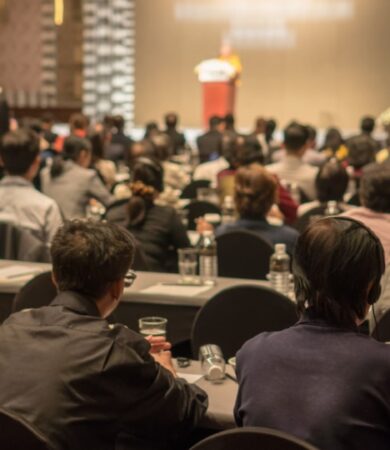 best event and fabrication company in gurgaon hosting premium corporate event with audience, stage, and professional setup