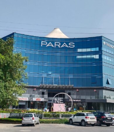 Top 10 signages companies in Delhi NCR showcasing Paras building signage executed by Providence Adworks